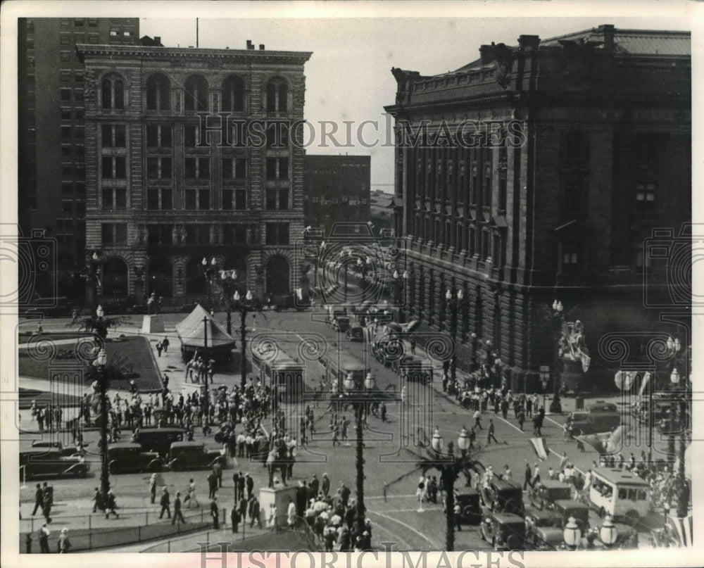 1959 Press Photo Looks toward the North-east corner of the Square at the old - Historic Images