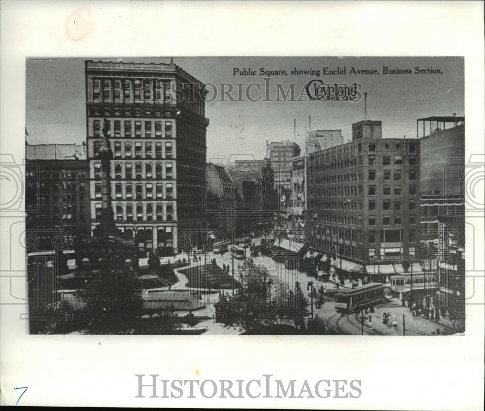 Press Photo Cleveland Public Square - cva89980 - Historic Images