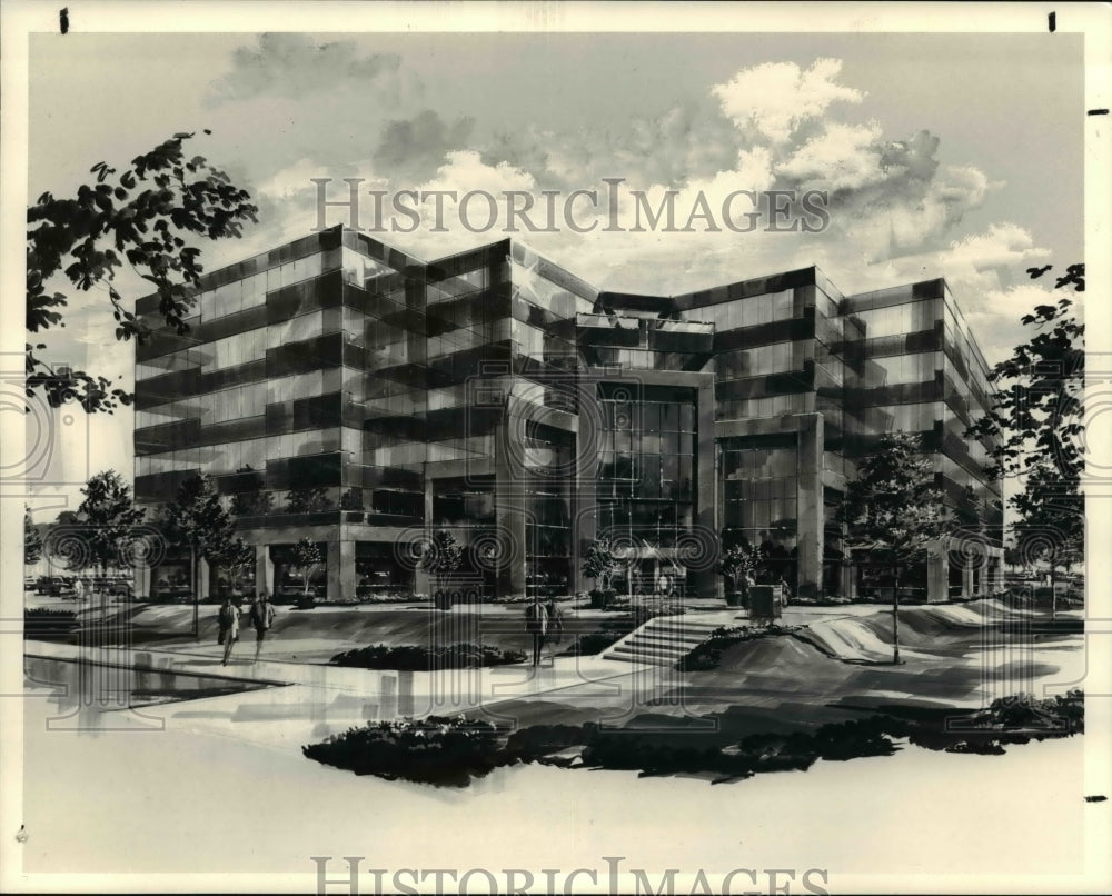 1988 Press Photo The L&amp;M Properties - Genesis Building - Historic Images