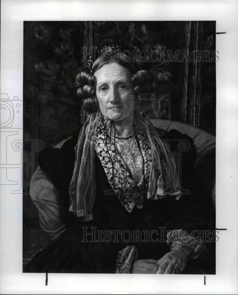 1985 Press Photo Portrait of Mrs. George Waugh, William Holman Hunt - Historic Images