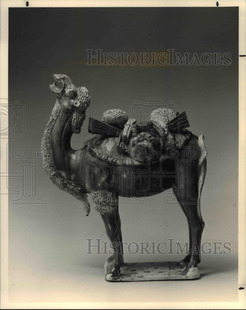 1988 Press Photo The Bactrian Camel in 1988 Chinese Exhibition - Historic Images