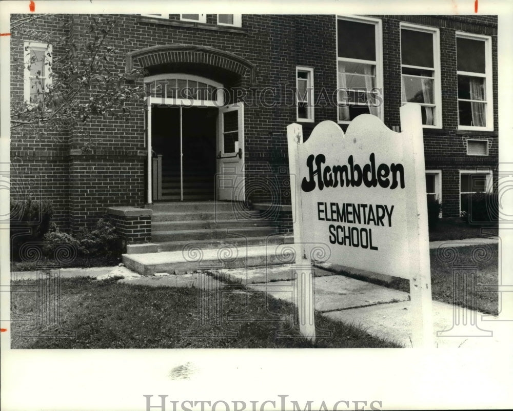 1981 Press Photo Hambden Elementary School for closing - Historic Images