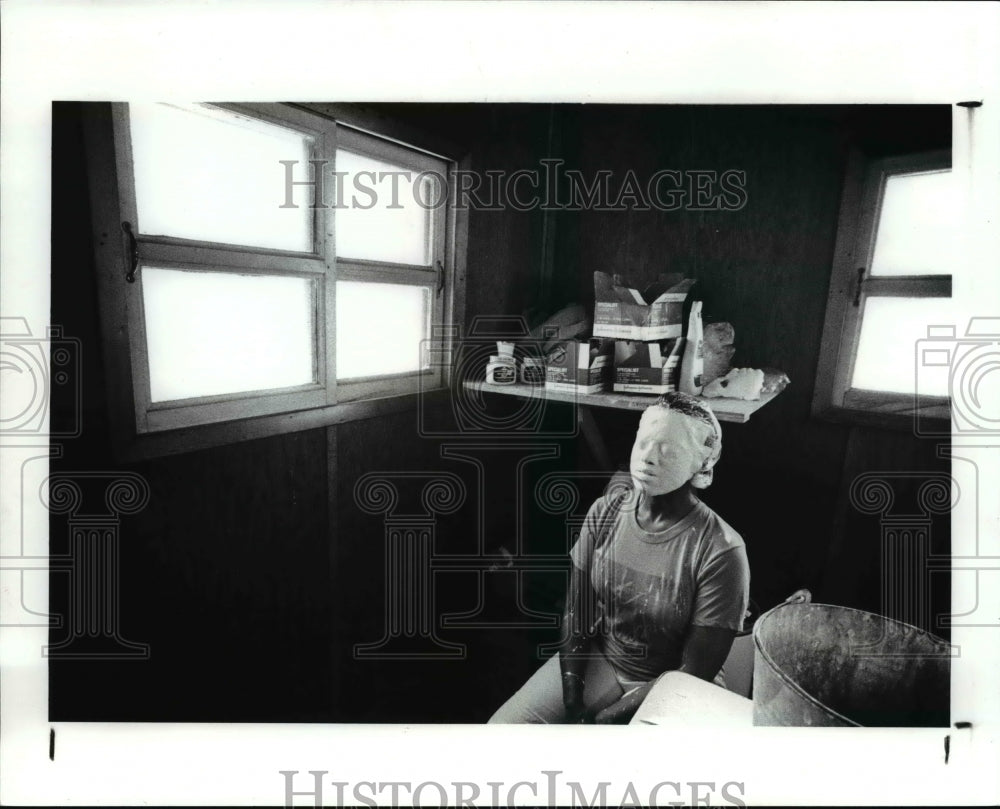 1989 Press Photo Cleveland School of the Arts visit to camp Cleveland - Historic Images