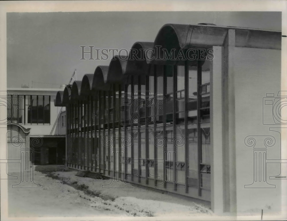 1982 Press Photo Byzantine Catholic High School at Snow and Broadview Rd Parma - Historic Images