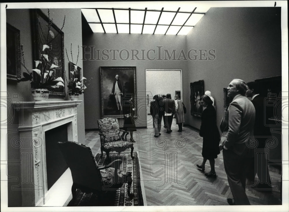 1984 Press Photo Opening of the new wing at the the Cleveland Museum of Art - Historic Images