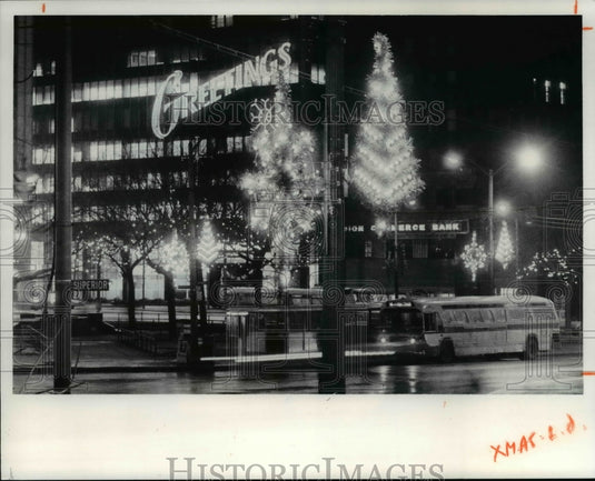 1976 Press Photo CEI Building & Union Commerce Bank at Public Square - cva91759-Historic Images