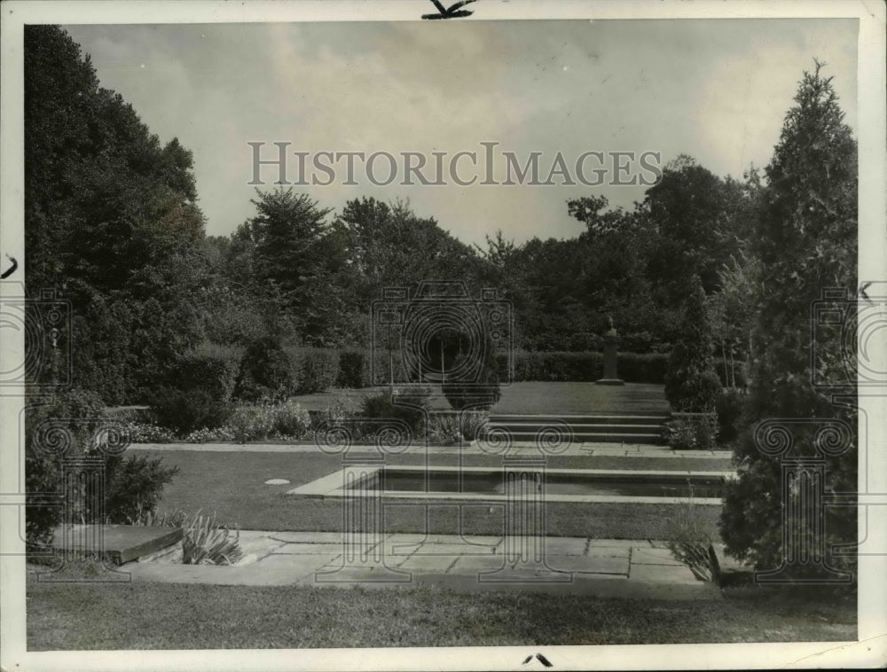 1937 German Cultural Garden at Rockefeller Park  - Historic Images