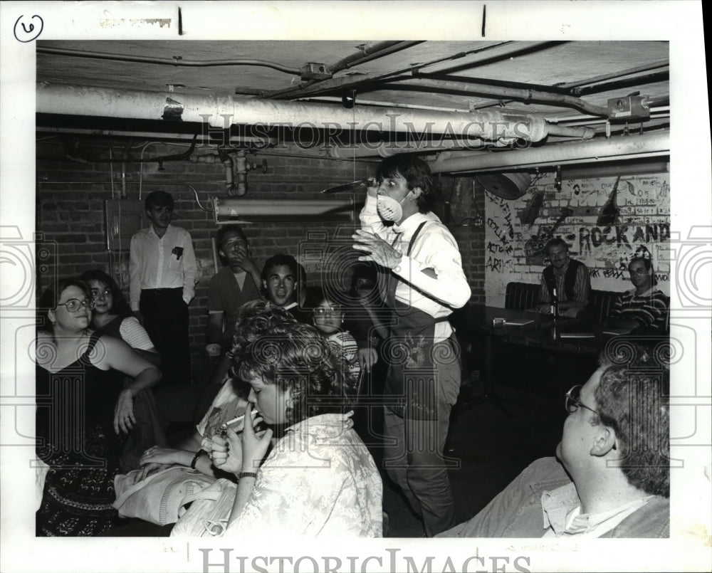 1986 Press Photo Poets, Musicians and Actors at the Jungle Bars - Historic Images