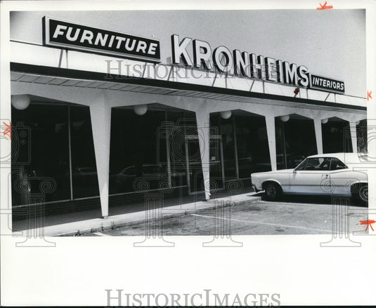 1976 Press Photo The New Kronheims Furniture Store - Historic Images
