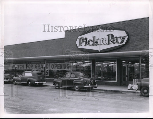 1953 Press Photo Pick N Pay Store - cva92574 - Historic Images