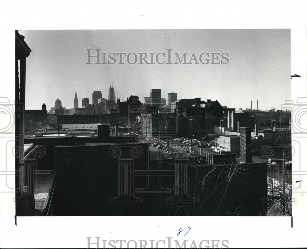 1990 Press Photo 3657 Prospect Ave.Bulkley House from 3rd floor apartment N.W. - Historic Images