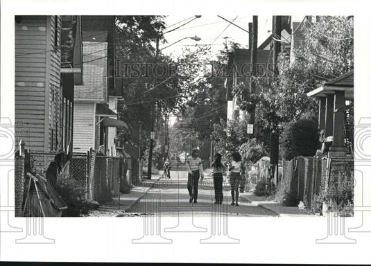 1983 Press Photo Thurman Street, a one way street - Historic Images