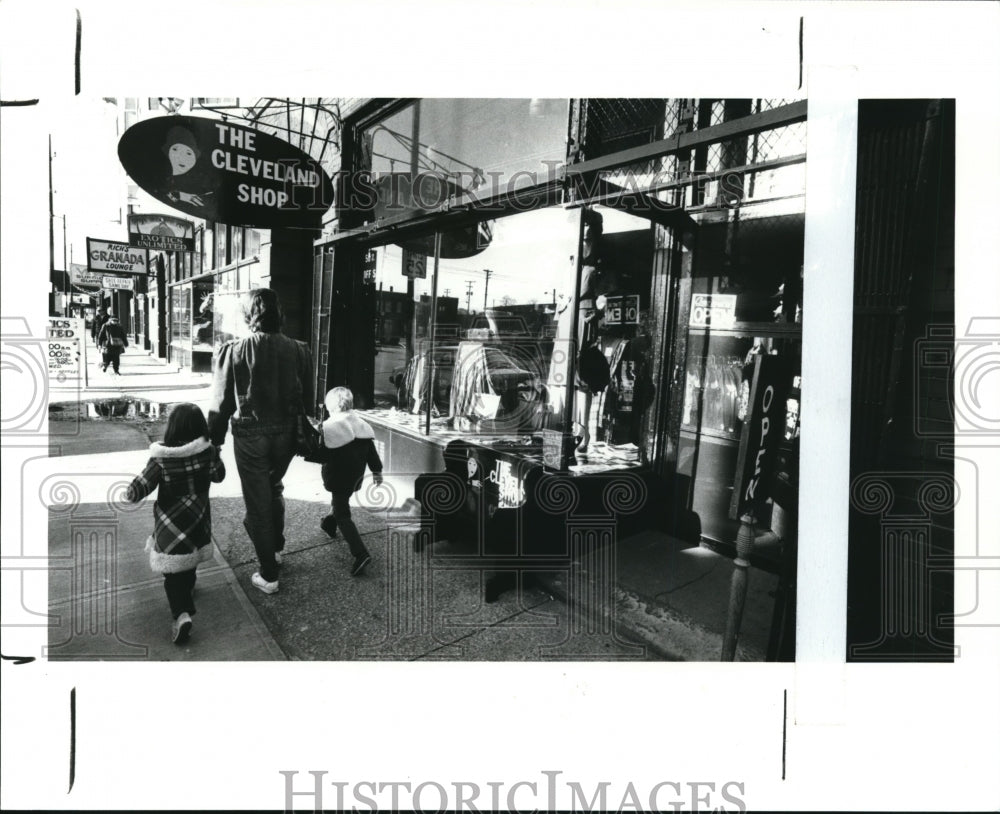 1986 Press Photo General View of The Cleveland Shop - Historic Images