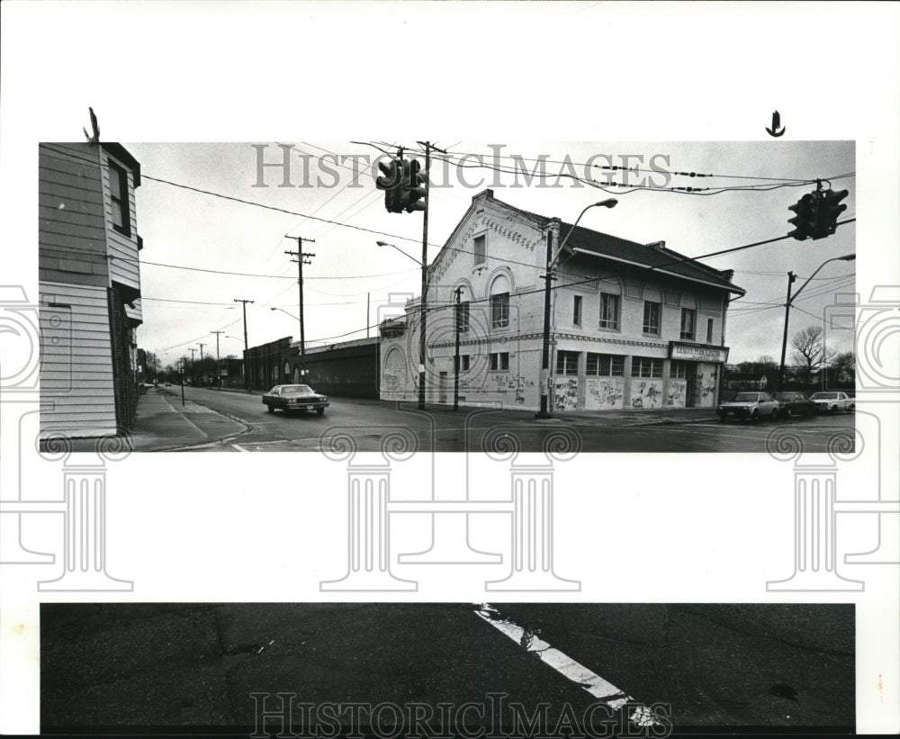 1986 Press Photo League Park center on the corner of Lexington and 66th Street - Historic Images