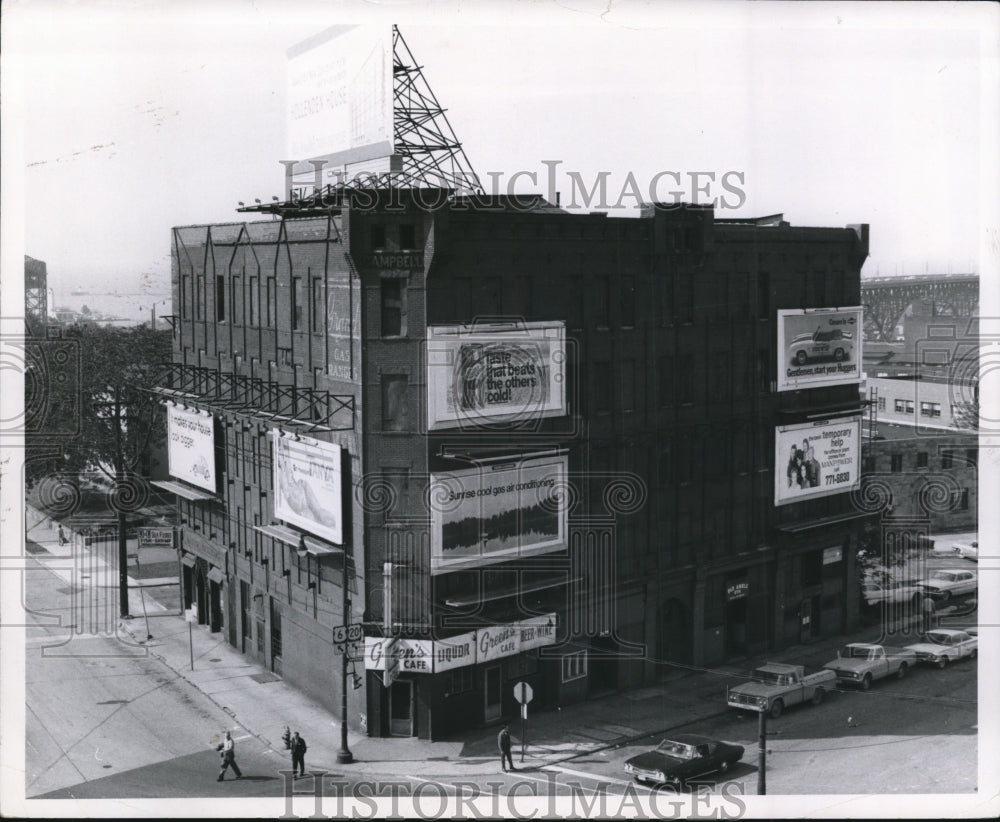 1970 Press Photo General View of Campbell Bldg at NE Corner Detroit - cva94005 - Historic Images