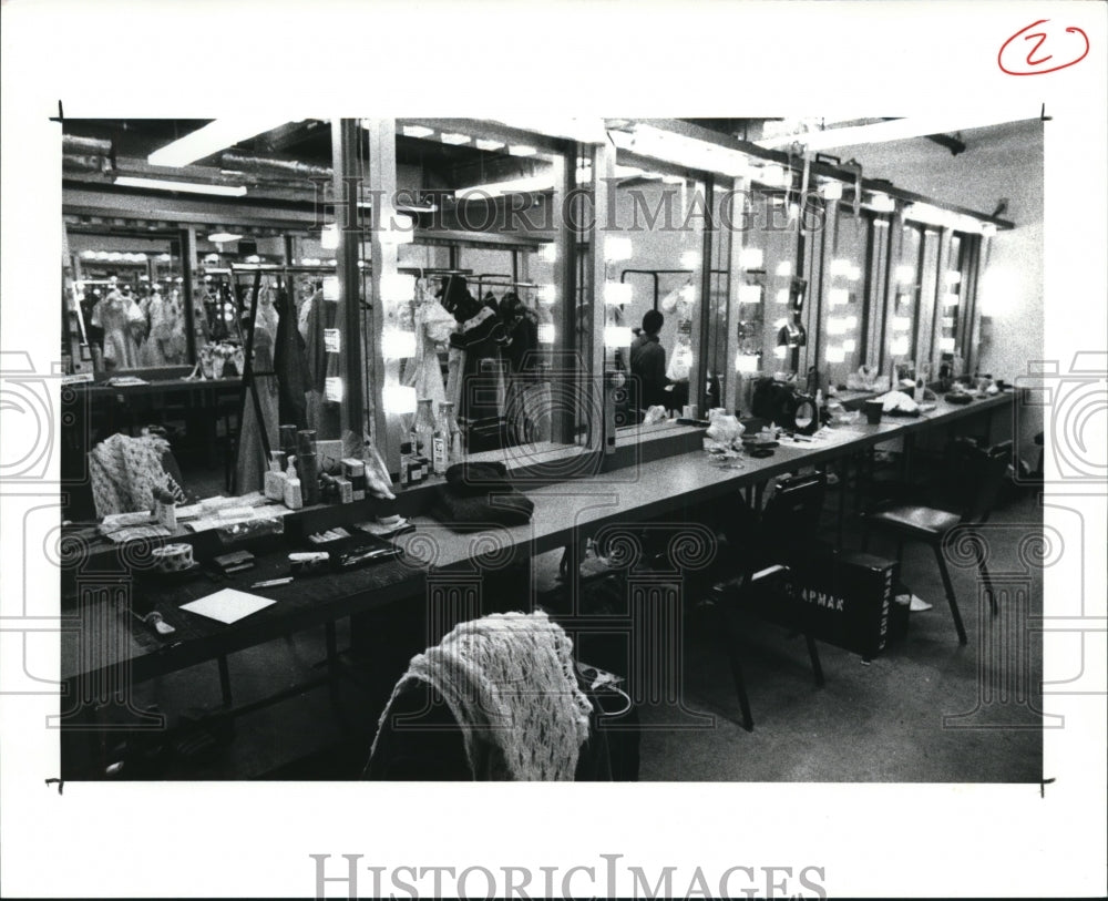 1969 Press Photo General View of the dressing room in the State Theater - Historic Images