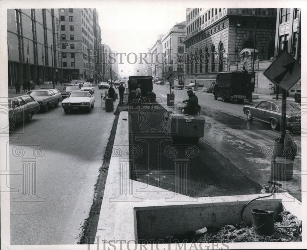 1970 Beautification on Superior Ave between E 6th and 39th St - Historic Images