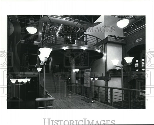 1989 Press Photo Interior of Powerhouse Building. - Historic Images