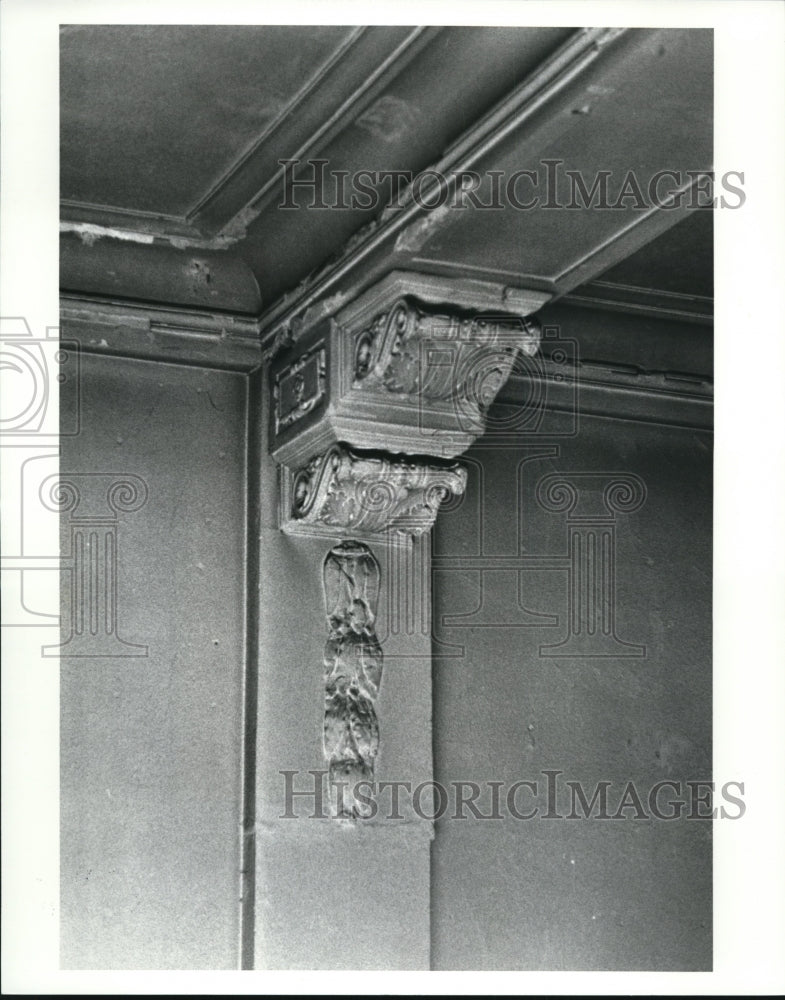 1986 Press Photo Ornate plasterwork in the Old Tivoli Theater - Historic Images