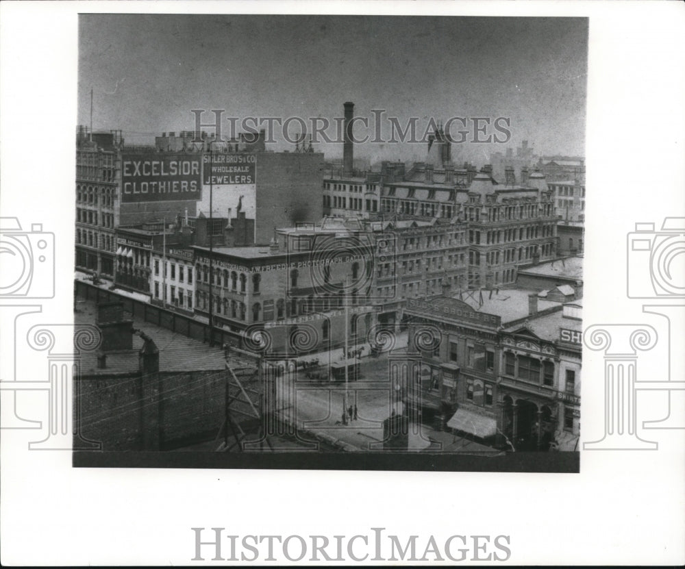 View of Superior & W.3rd St looking NW - Historic Images