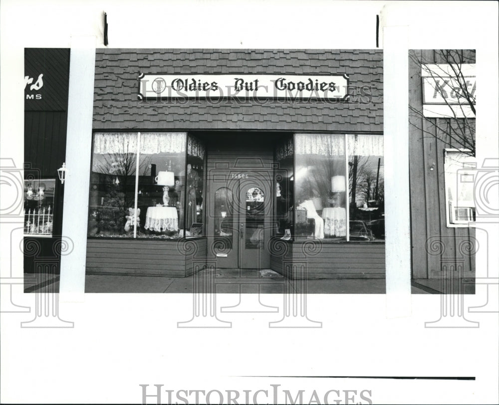 1986 Press Photo The Oldies but Goodies store - Historic Images