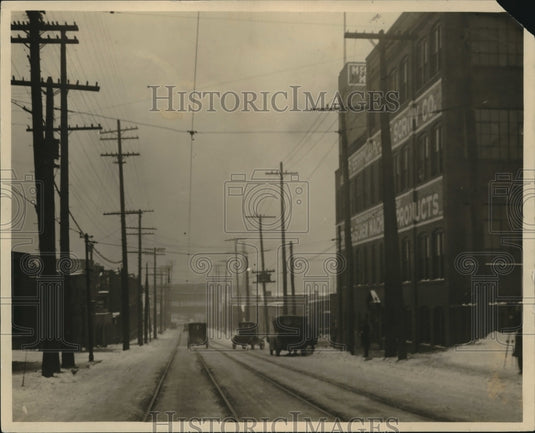 1923 Early Scene at Scranton Streets in Cleveland.  - Historic Images