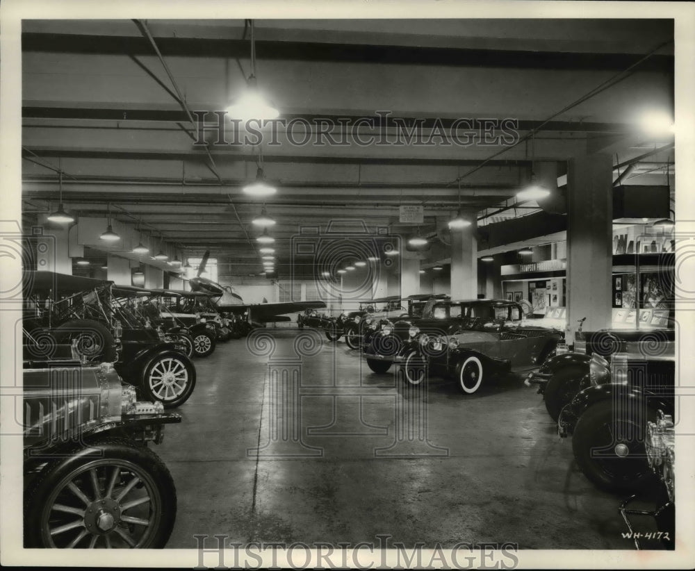 1960 Press Photo The autos at Thompson Auto Museum in Chester Cleveland Ohio - Historic Images