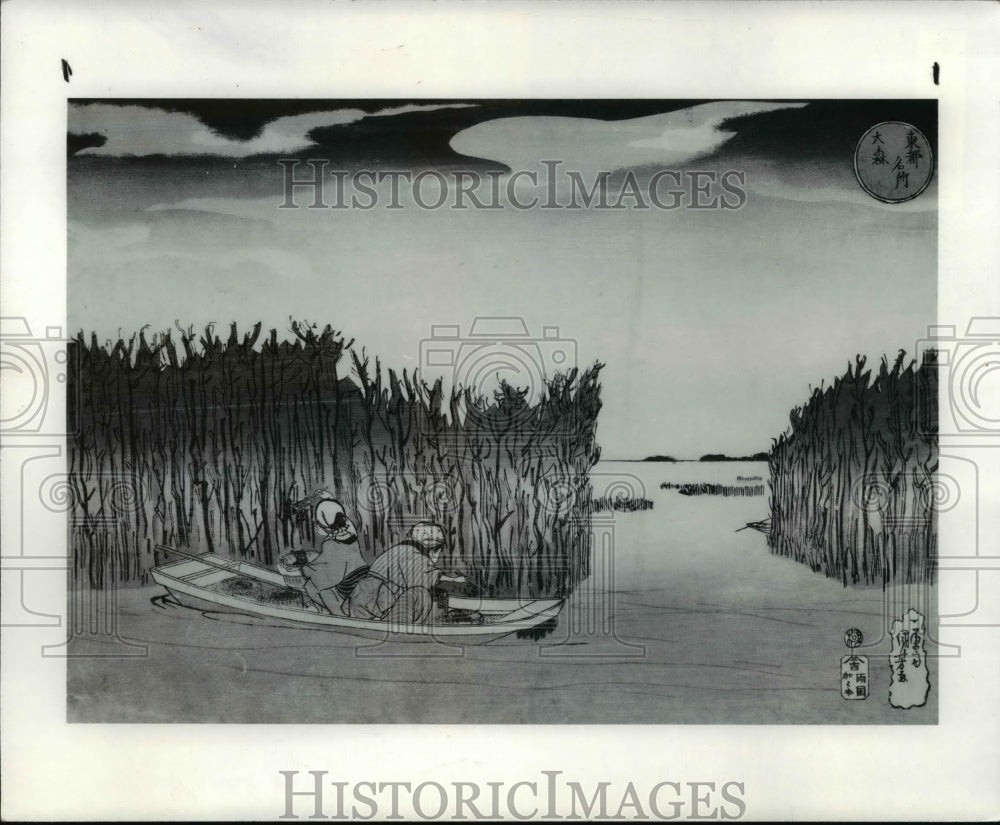 1983 Press Photo Japanese Art Exhibits - Historic Images