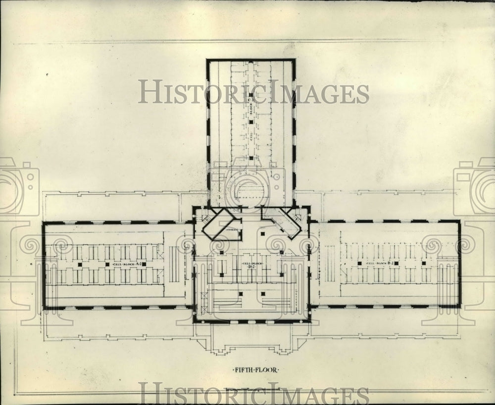 1931 Floor plan of Criminal Courts Building  - Historic Images