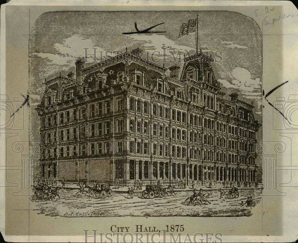 1926 Press Photo City hall in 1875 built by Leonard Case Jr. - cva96891 - Historic Images