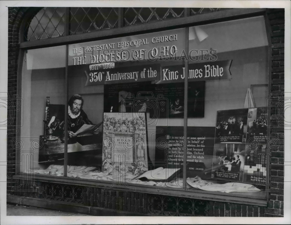 1961 Press Photo Window view of the Protestant Episcopal Church in Euclid Avenue - Historic Images