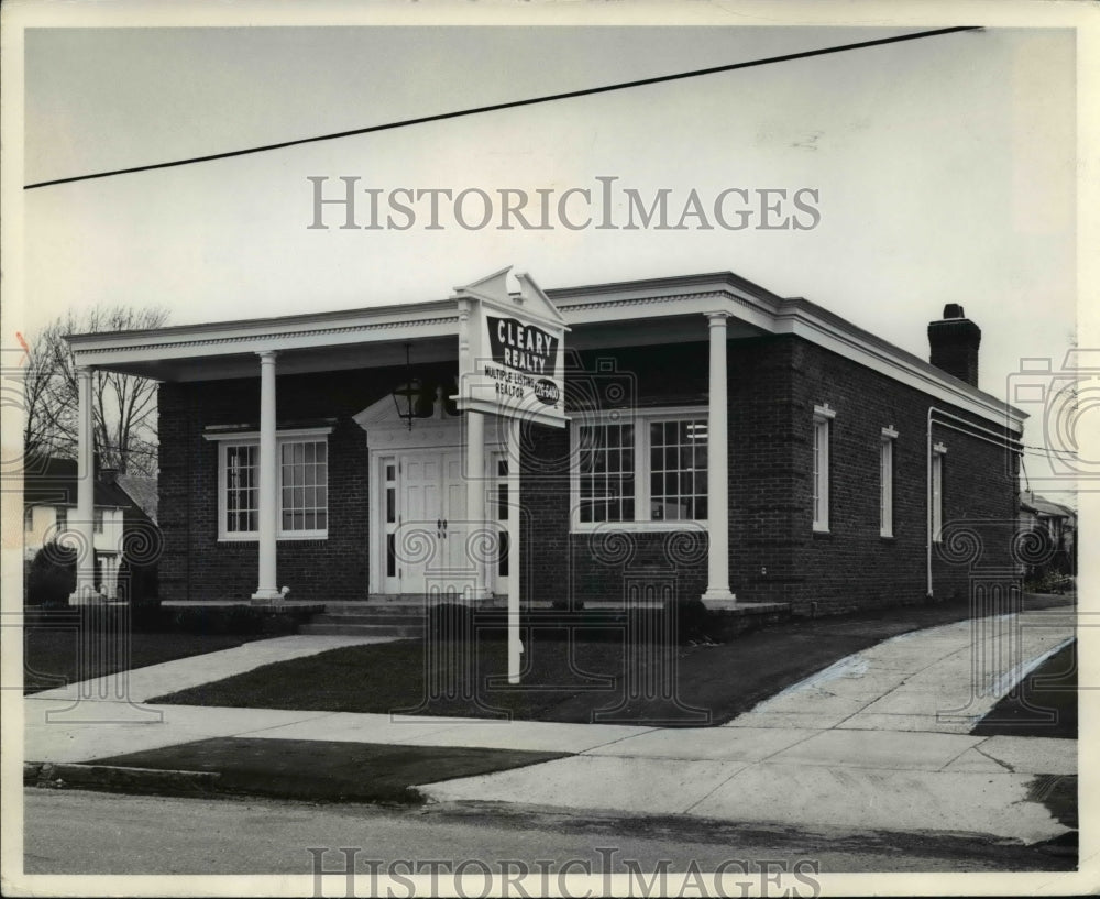 1965 Press Photo Cleary Realty Company building in Madison Avenue Lakewood - Historic Images