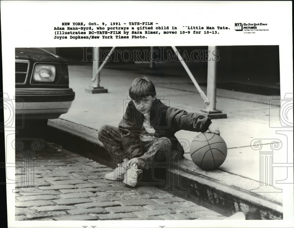 1991 Press Photo Adam Hann Byrd, child actor - cva97249 - Historic Images