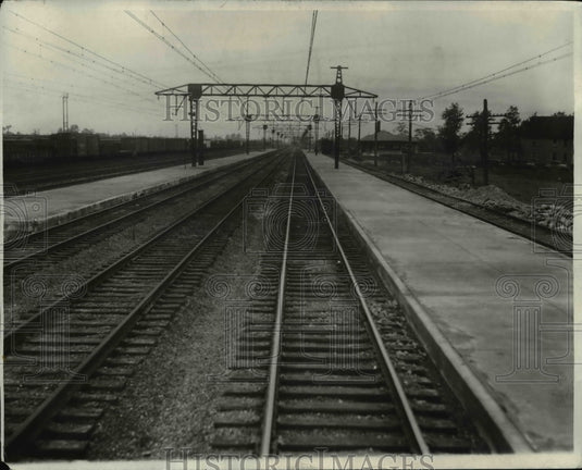 1930 Press Photo New Linndale station, western limits of electrification-Historic Images