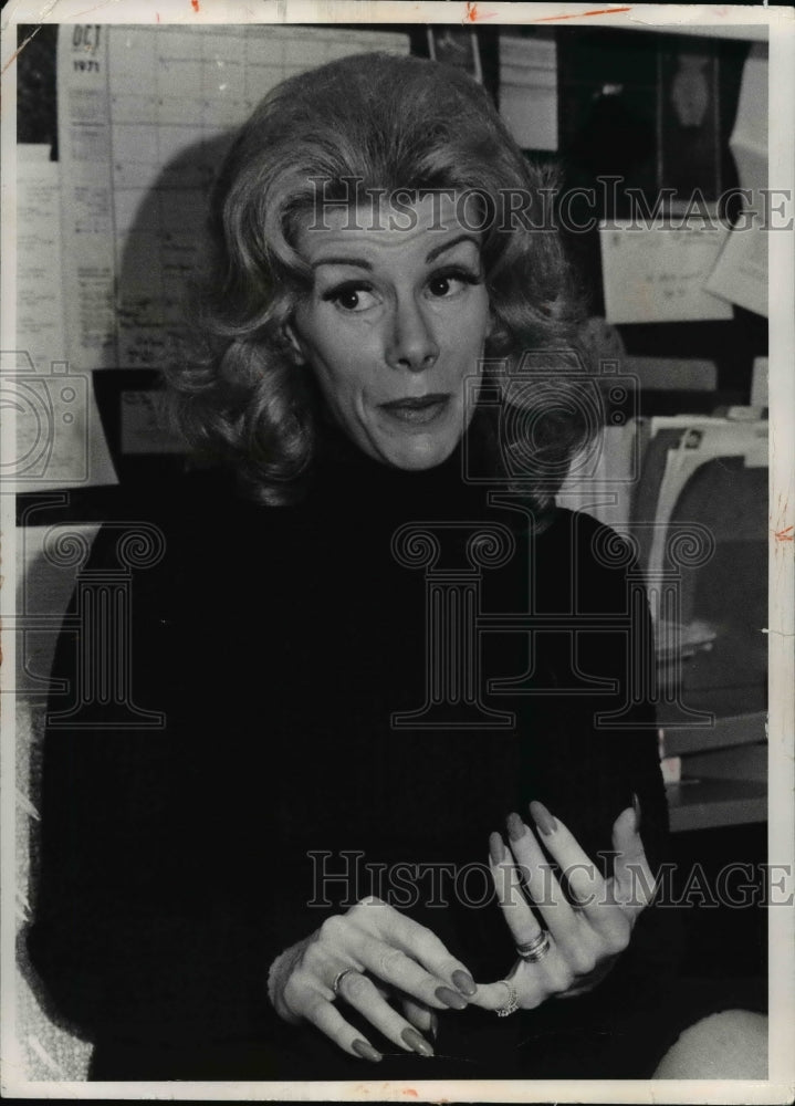 1971 Joan Rivers, American Comedian  - Historic Images