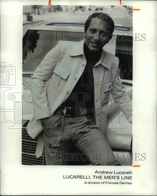 1973 Press Photo Andrew Lucarelli of the Lucarelli, The Men's Line - cva97649-Historic Images