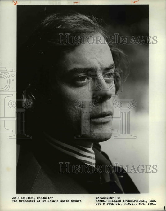 1975 Press Photo John Lubbock, conductor of Orchestra of St. John's Smith Square-Historic Images