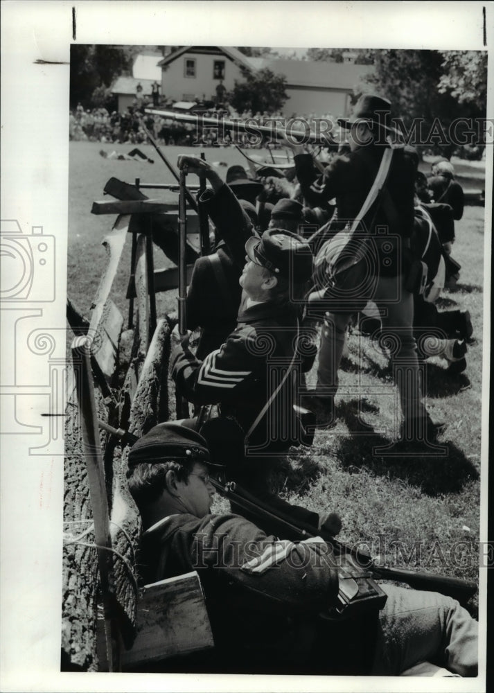 1987 Press Photo Re enactment of the Civil War - Historic Images