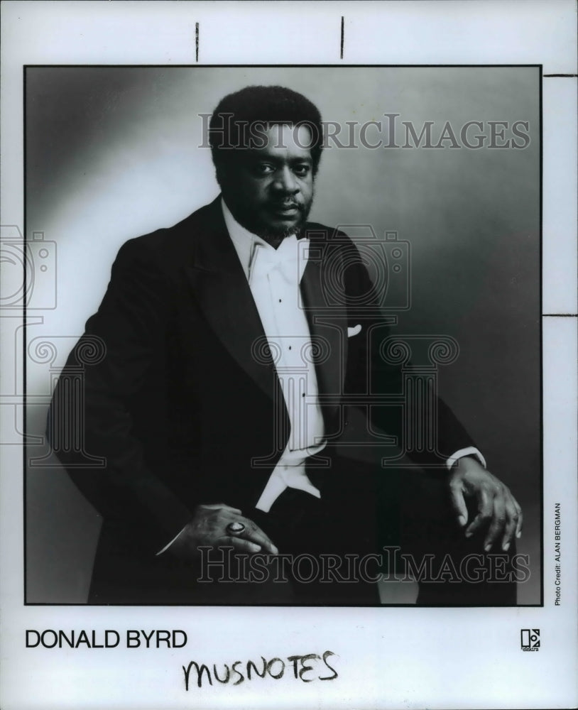 1987, Donald Byrd, an American jazz and rhythm and blues trumpeter - Historic Images