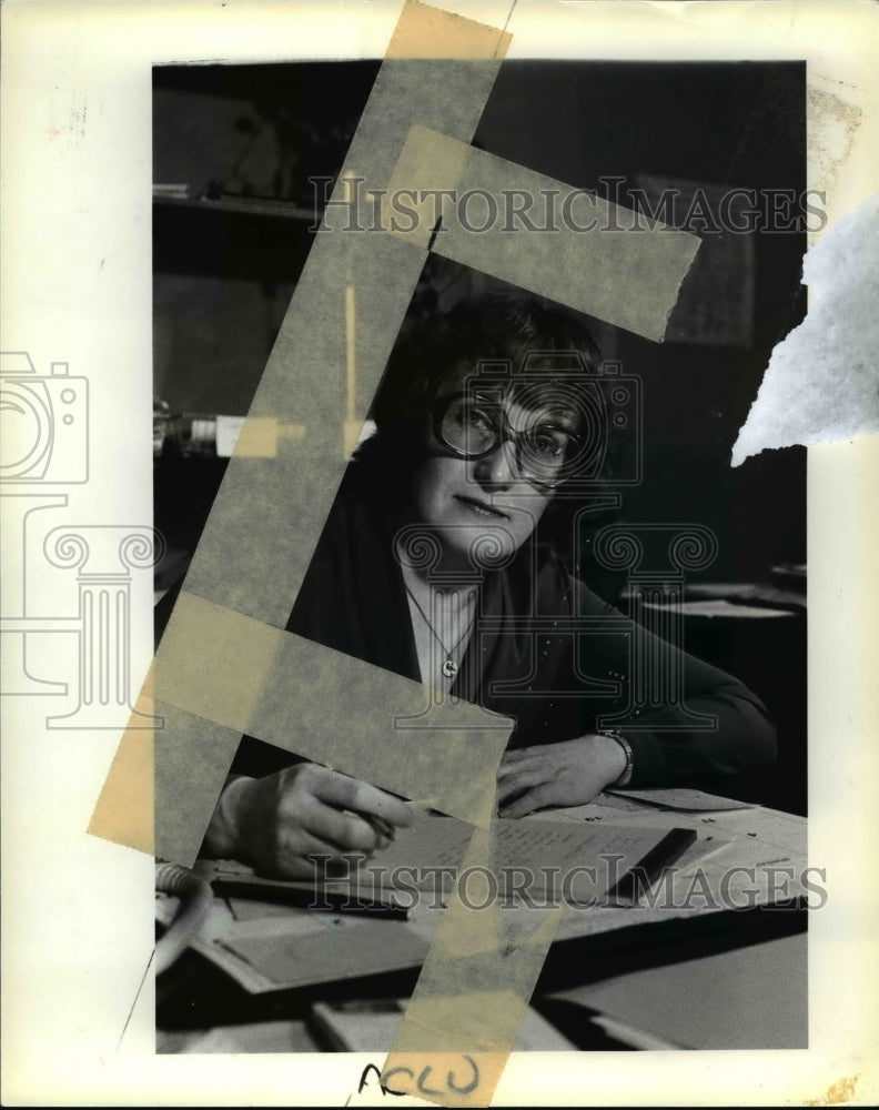 1985 Press Photo Eileen Roberts, Executive Director ACLU - Historic Images