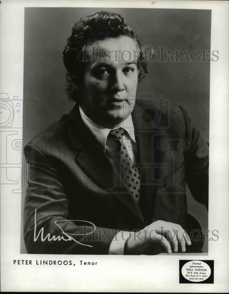 1978 Press Photo Peter Lindroos, tenor - cva97864-Historic Images