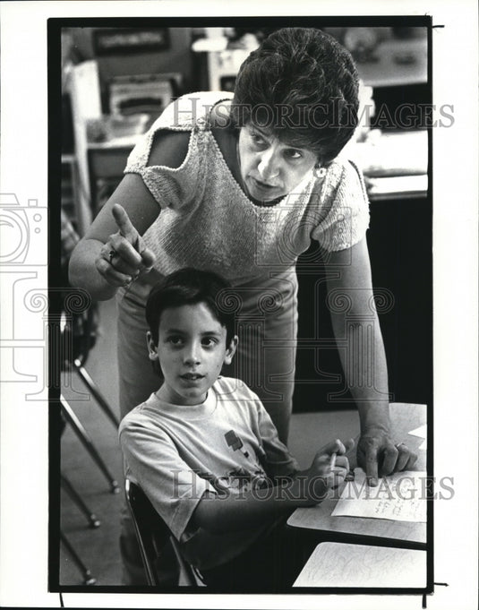 1987 Press Photo Ann Nervis, teacher - Historic Images