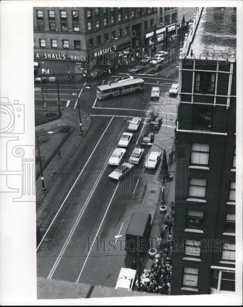 1970 Aerial view of the Euclid Avenue  - Historic Images