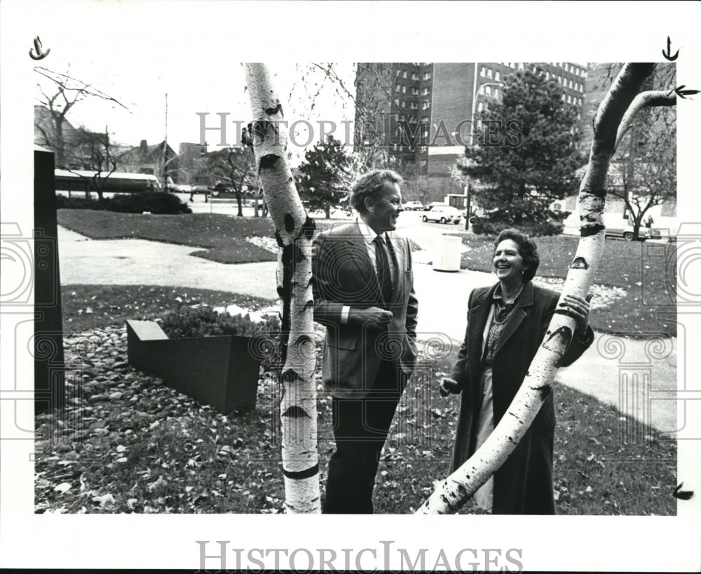 1985 Press Photo Craig Machalski and Dorothy Elliott - Historic Images