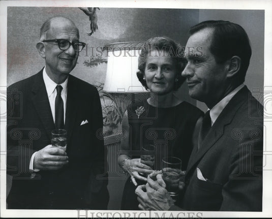 1968 Press Photo Frank Joseph with Mr. and Mrs. Alfred Rankin - cva98638 - Historic Images