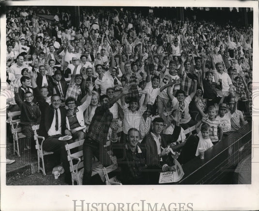1966 Grandstand managers at the stadium  - Historic Images