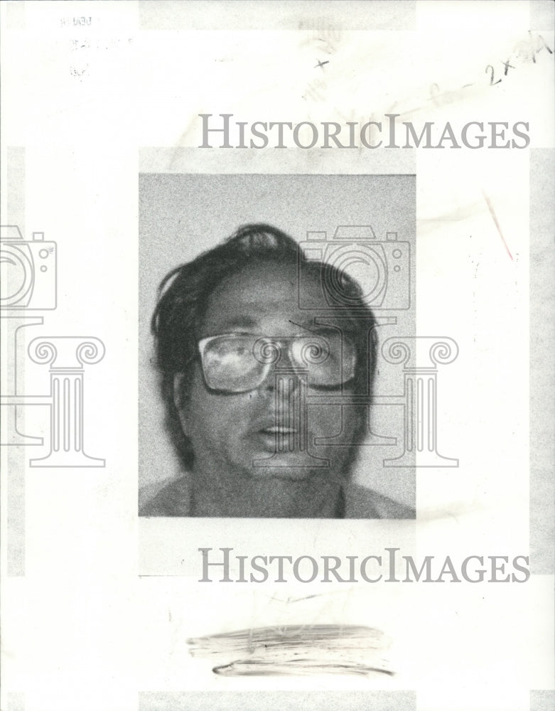1990 Press Photo Kenneth Lykens, suspect in deaths of two 9 year old girls - Historic Images