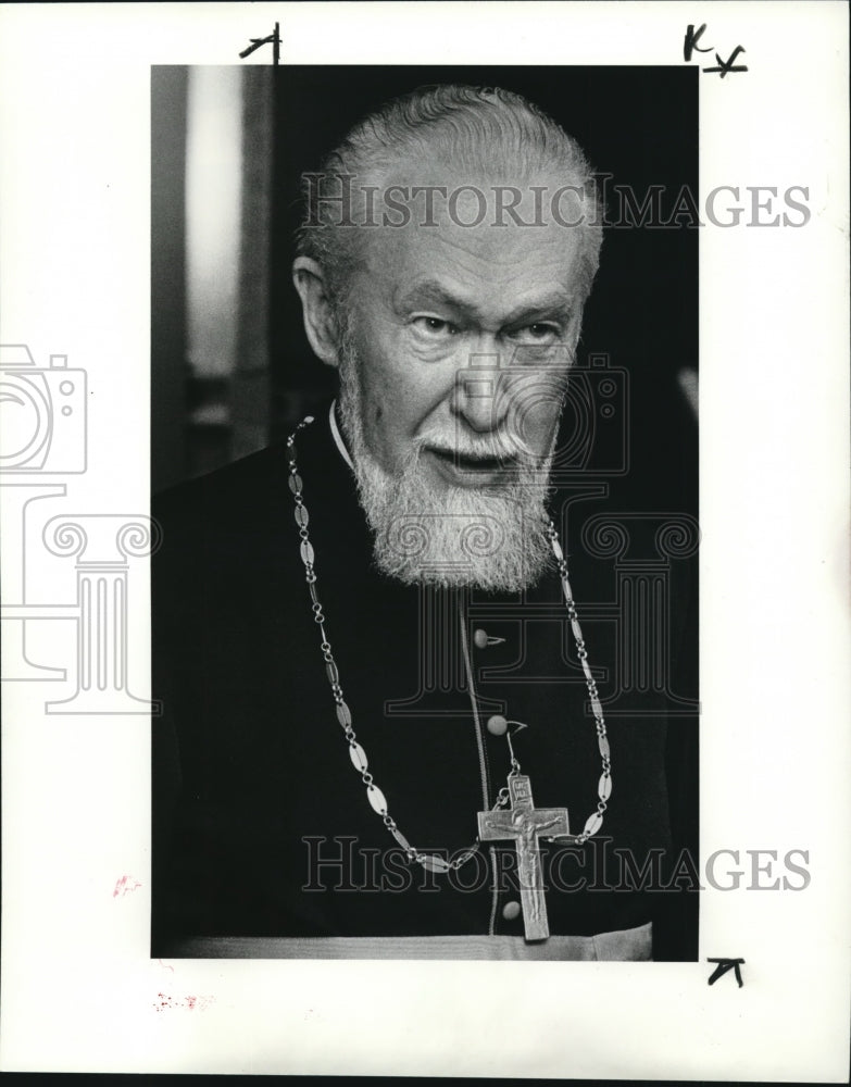 1985 Press Photo Cardinal Myroslov Ivan Lubachivski - Historic Images