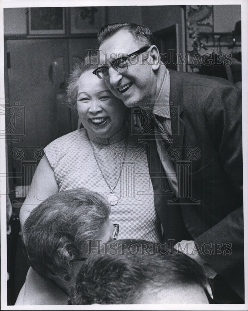 1970 Press Photo Judge Ralph S. Locher and Mrs. Jack Lee - cva99062 - Historic Images