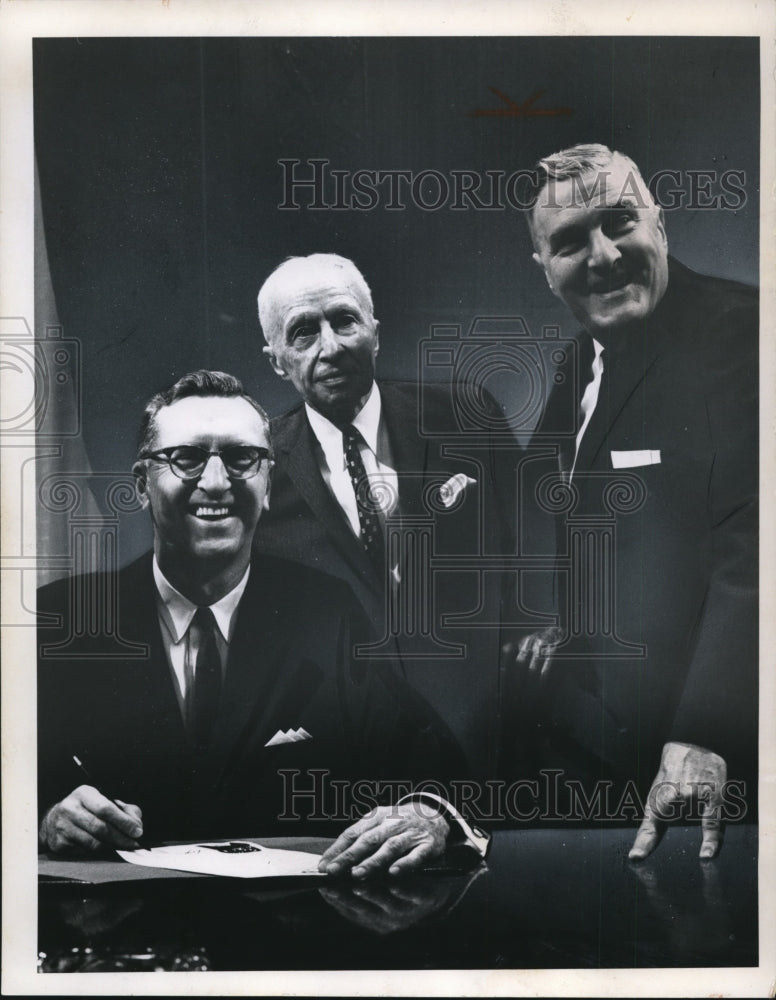 1965 Mayor Locher, Judge Friebolin and Peter DiLeone  - Historic Images